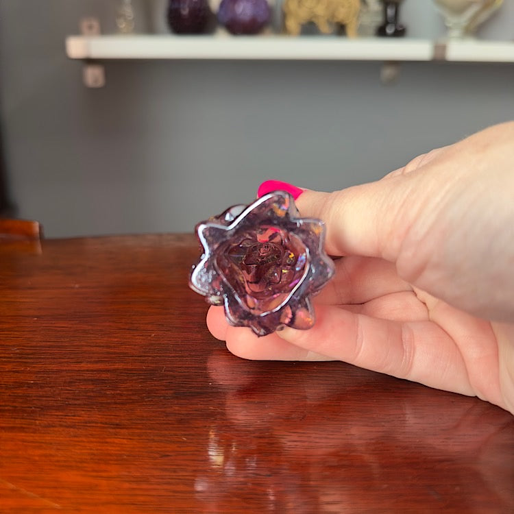 Mosser Small Sugar Plum Carnival Glass Tree