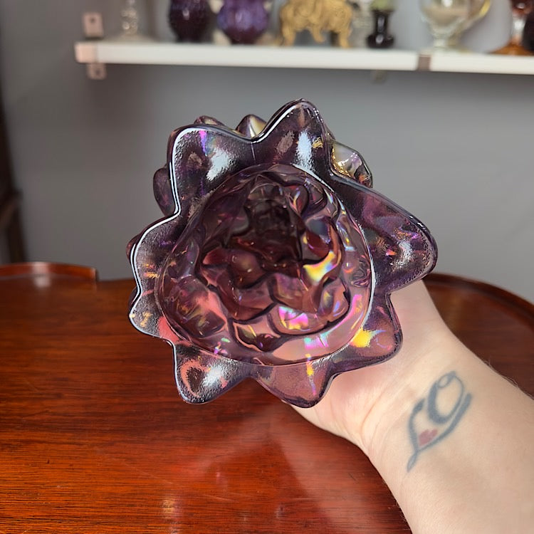 Mosser Large Sugar Plum Carnival Glass Tree