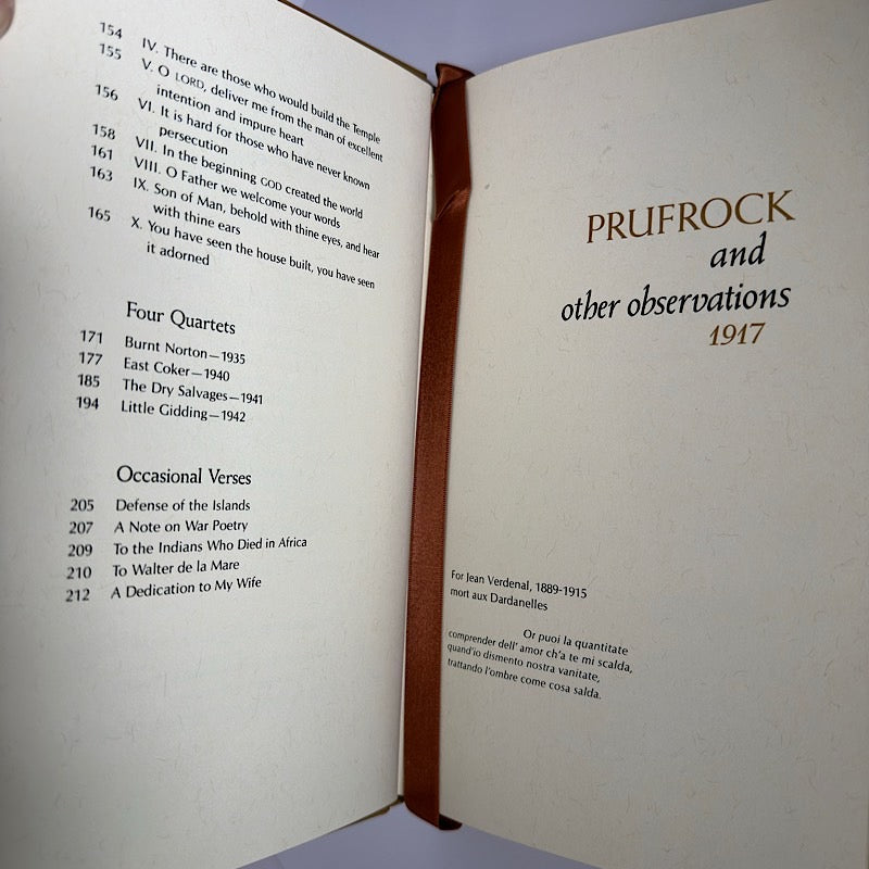 T.S. Elliot Collected Poems 1909-1962