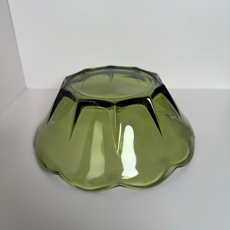 Indiana Glass Avocado Green Bowl