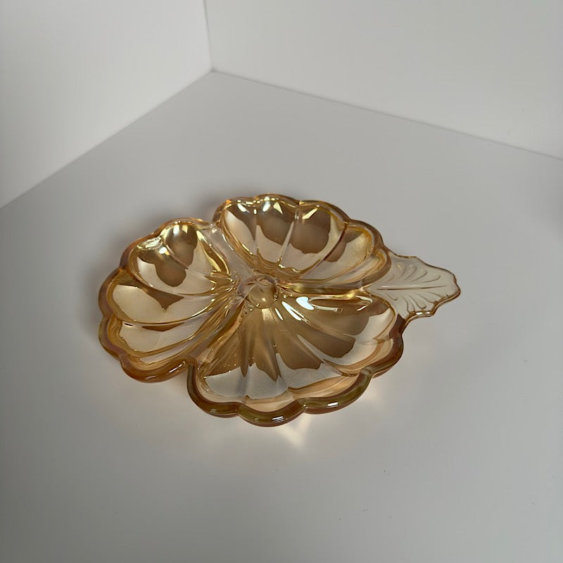 Jeannette Glass Marigold Carnival Trinket Dish