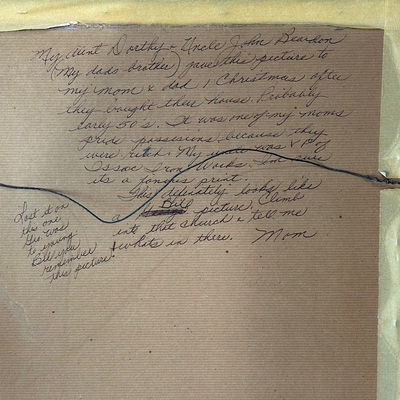 Vintage Etching by Al Mattel MCM Signed