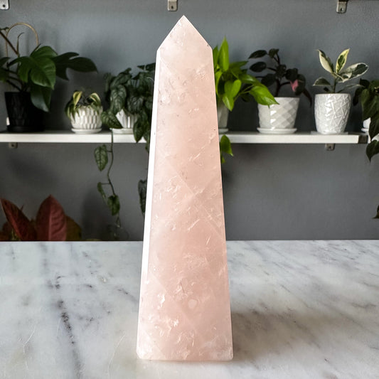 Rose Quartz Obelisk