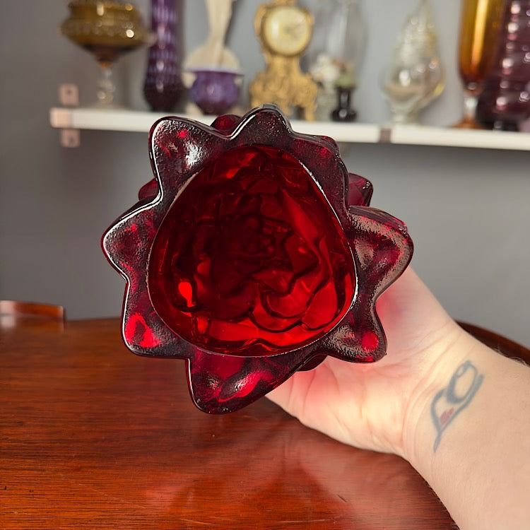 Mosser Large Red Glass Tree