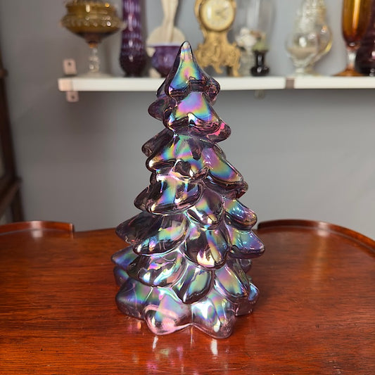 Mosser Large Sugar Plum Carnival Glass Tree