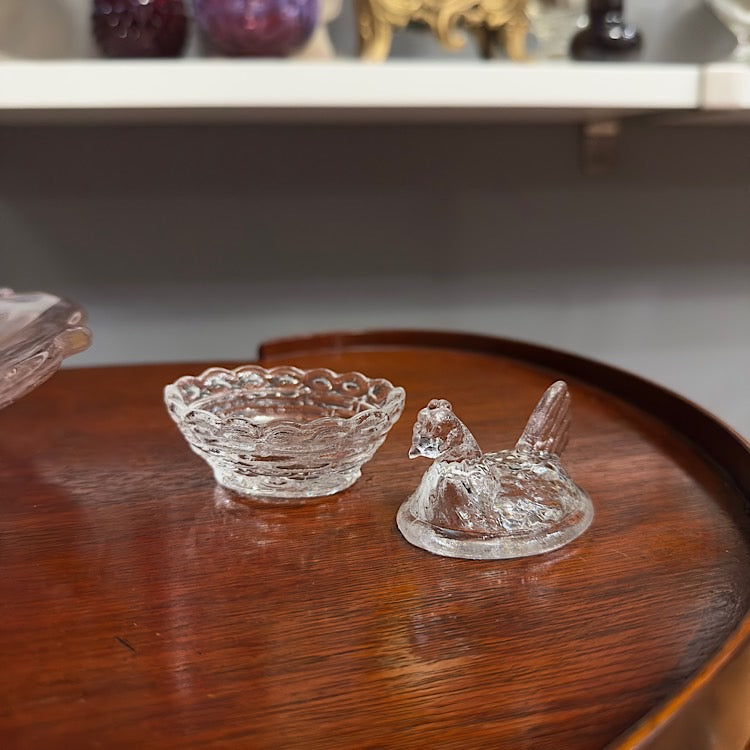 Hen on Nest Crystal Salt Dip