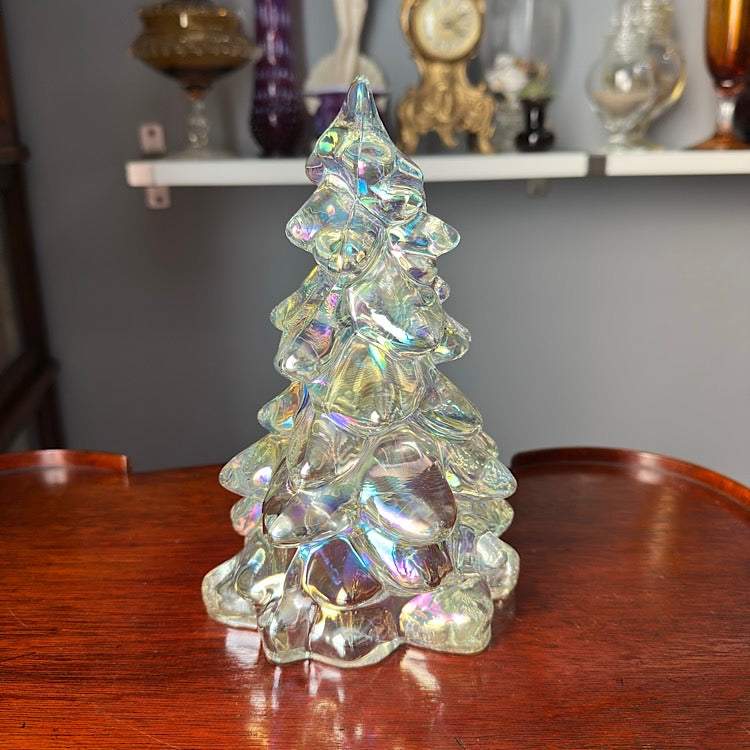 Mosser Large Crystal Carnival Glass Tree