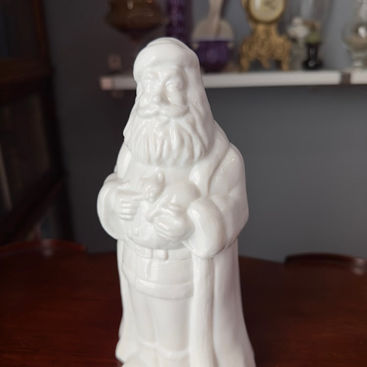 Mosser Milk Glass Santa