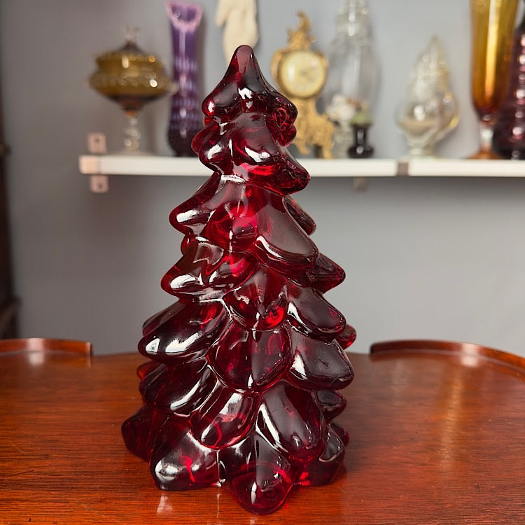 Mosser Large Red Glass Tree