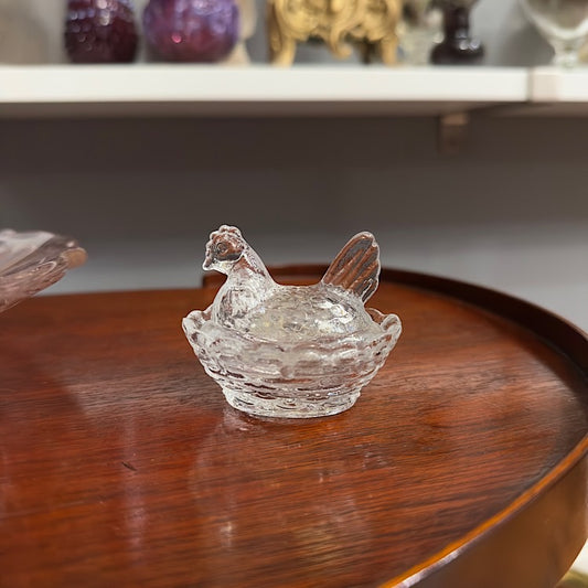 Hen on Nest Crystal Salt Dip