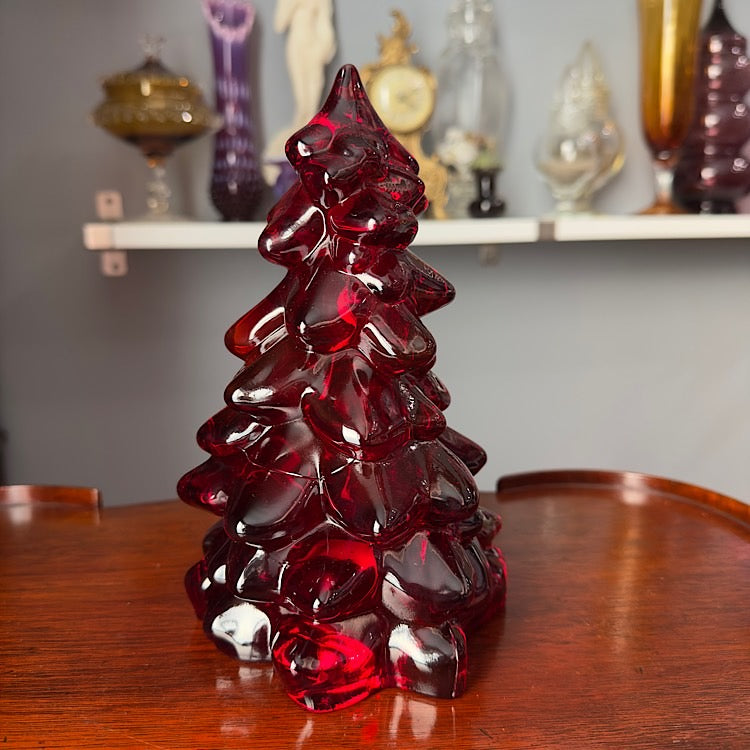 Mosser Large Red Glass Tree