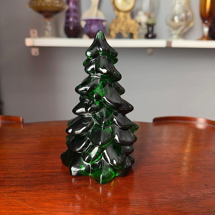 Mosser Medium Hunter Green Glass Tree