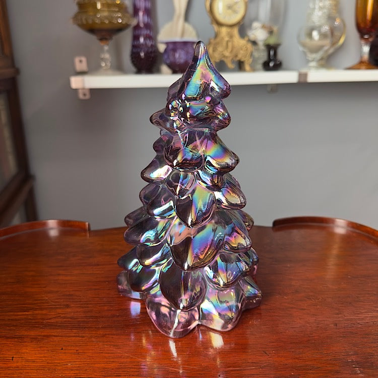 Mosser Large Sugar Plum Carnival Glass Tree