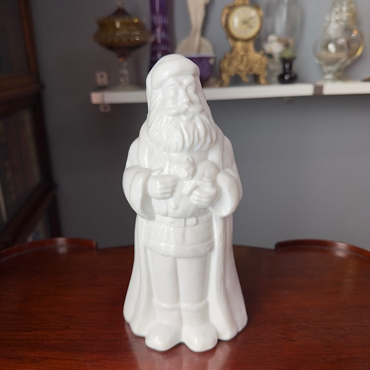 Mosser Milk Glass Santa