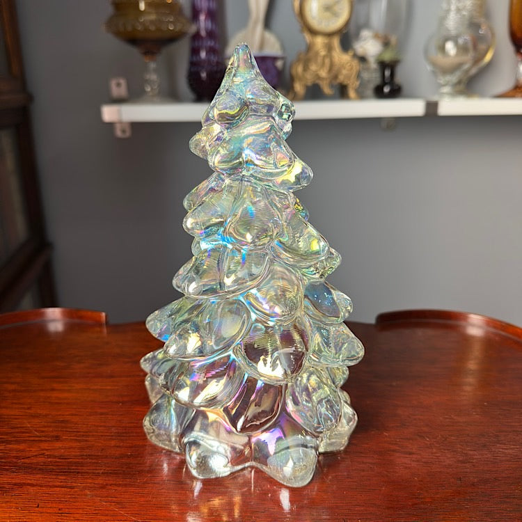 Mosser Large Crystal Carnival Glass Tree
