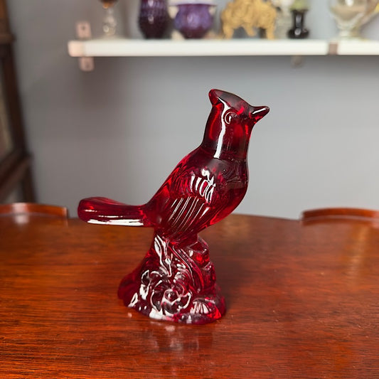 Mosser Red Glass Cardinal Bird