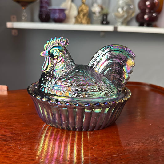 Westmoreland 5" Titanium Carnival Rooster on Nest