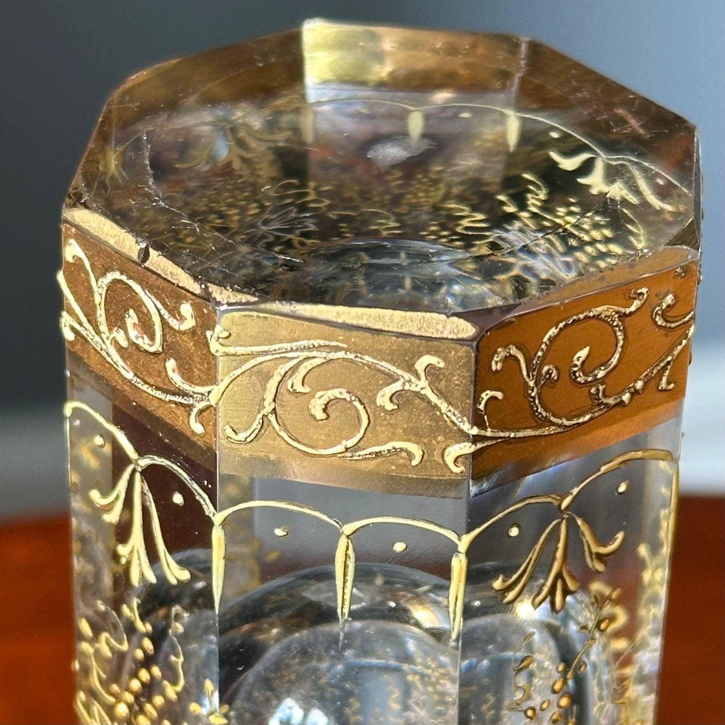 Antique Moser Amethyst Crystal Vase