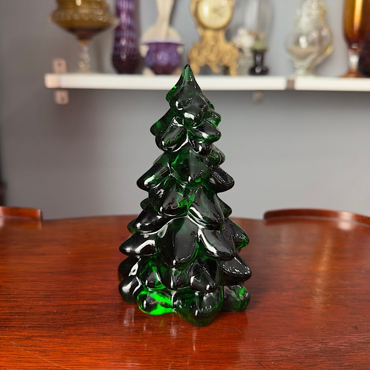 Mosser Medium Hunter Green Glass Tree