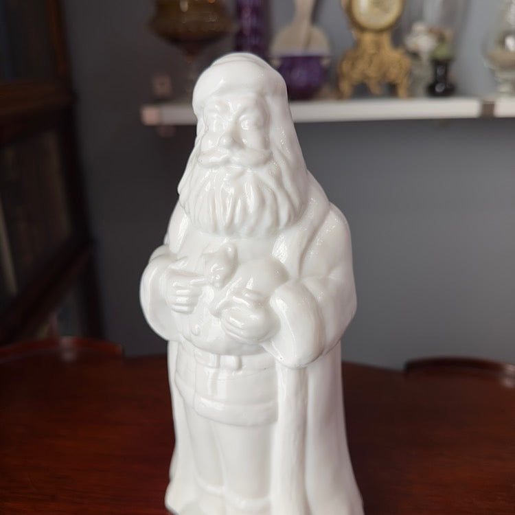 Mosser Milk Glass Santa