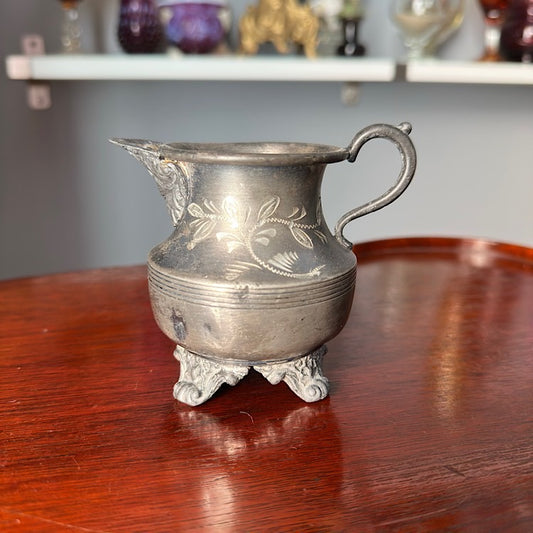 Antique Roger’s Silver Co Quadruple Plate Creamer