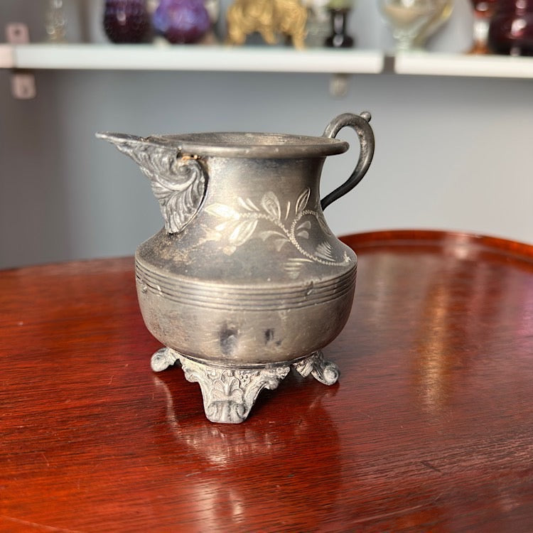 Antique Roger’s Silver Co Quadruple Plate Creamer