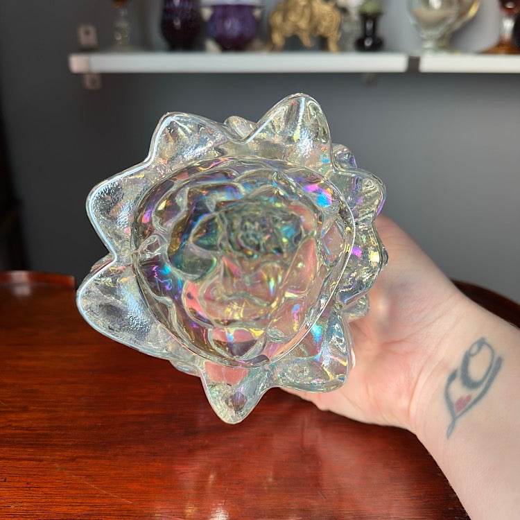 Mosser Large Crystal Carnival Glass Tree