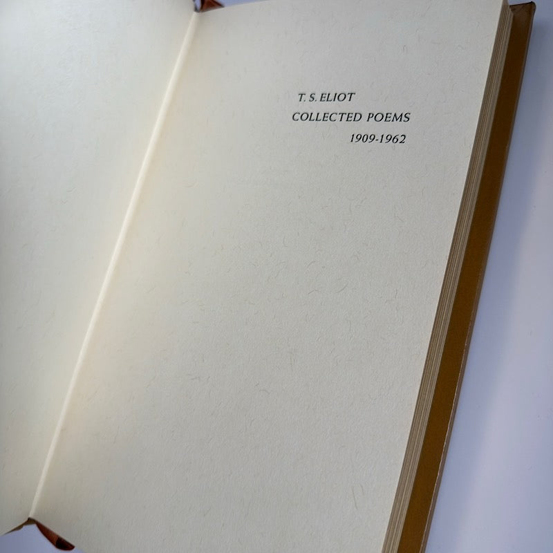 T.S. Elliot Collected Poems 1909-1962