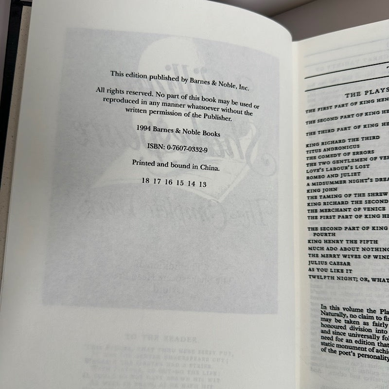 The Complete Works of William Shakespeare