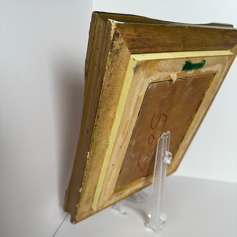 Vintage Art Print in Ornate Gold Frame