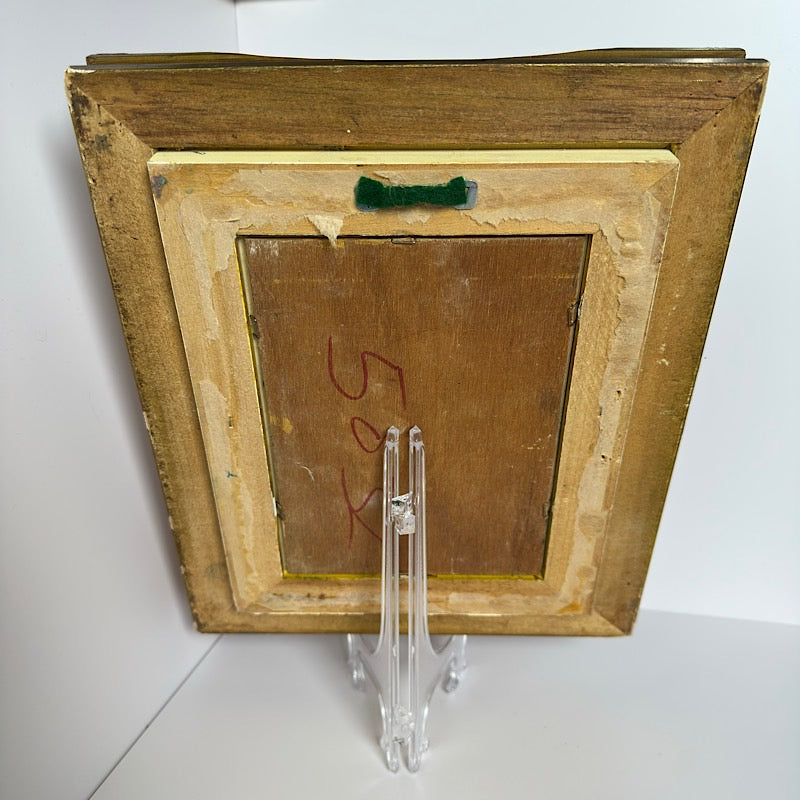 Vintage Art Print in Ornate Gold Frame