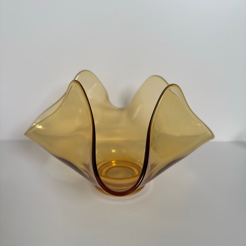 Viking Amber Handkerchief Vase