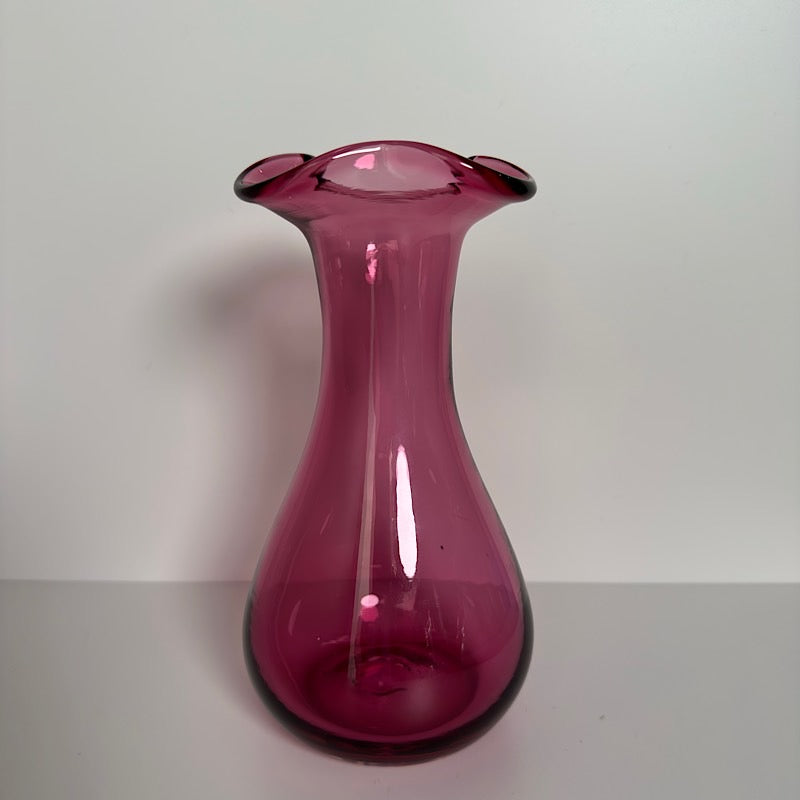 Pilgrim Glass Cranberry Vase