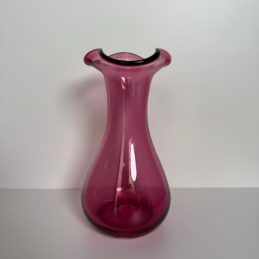 Pilgrim Glass Cranberry Vase