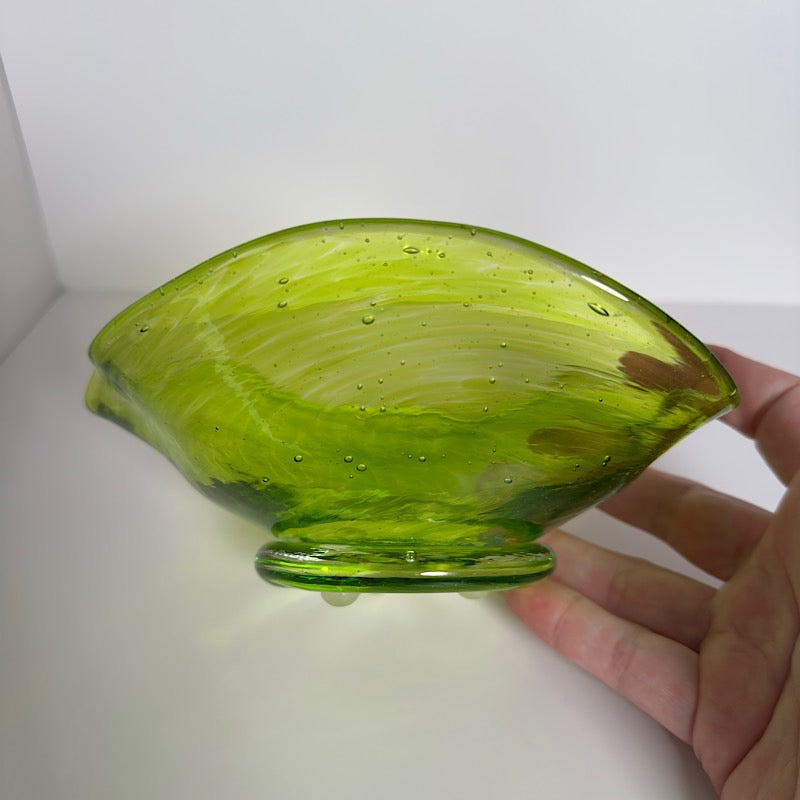 Studio Art Glass Lime Green Bowl