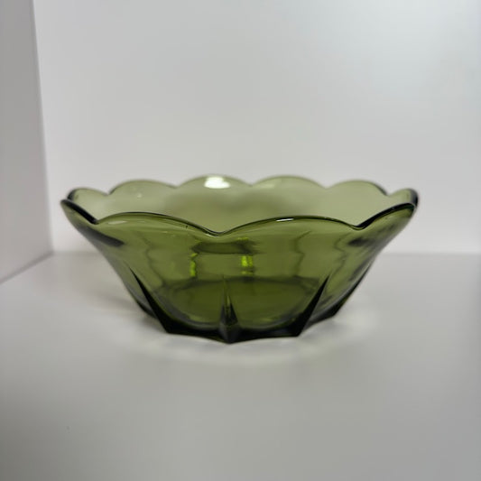 Indiana Glass Avocado Green Bowl