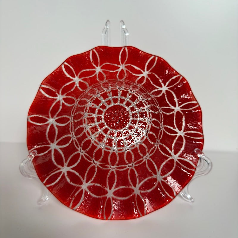 Sydenstricker Signed Fused Art Glass Bowl
