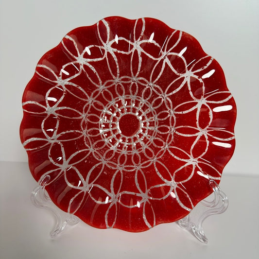 Sydenstricker Signed Fused Art Glass Bowl