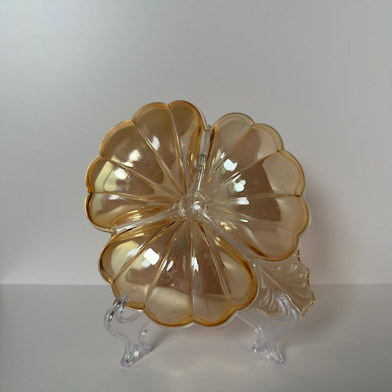 Jeannette Glass Marigold Carnival Trinket Dish