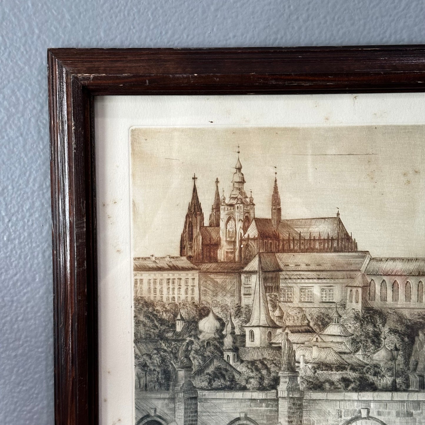 Signed Art Old Cathedral