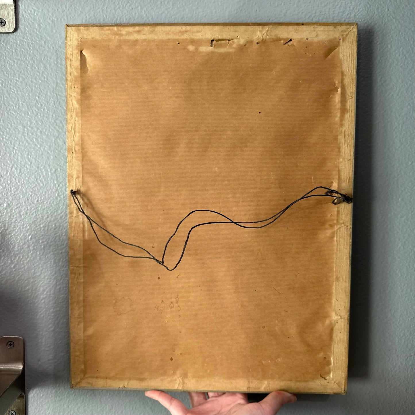 Vintage Old Ironsides Print in Gold-Toned Frame