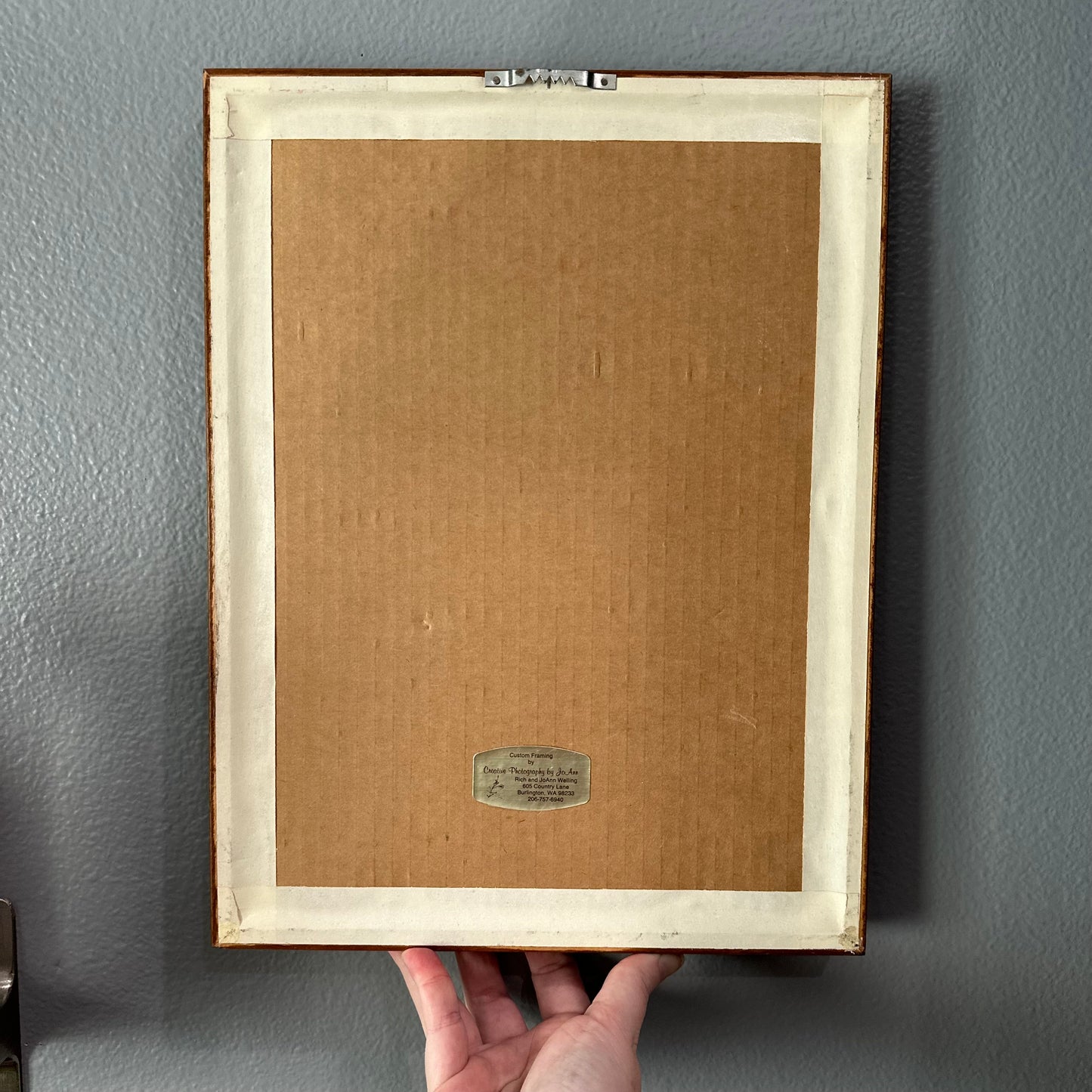 Vintage Les Modes Parisiennes Colored Etching in a Wood Frame