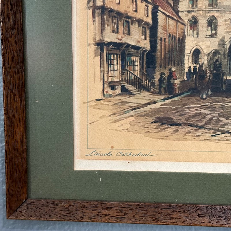 Vintage Etching by Al Mattel MCM Signed