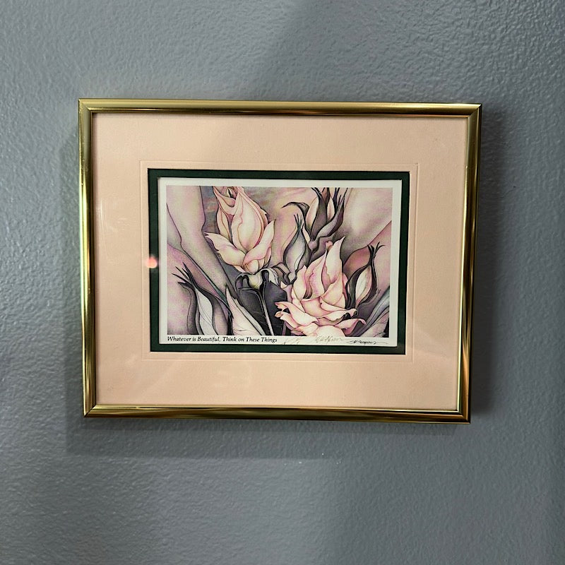 "Whatever is Beautiful, Think on These Things" Print by Jody Bergsma Signed