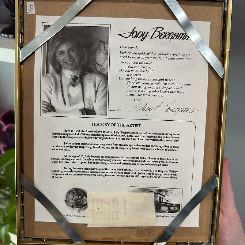 "Whatever is Beautiful, Think on These Things" Print by Jody Bergsma Signed