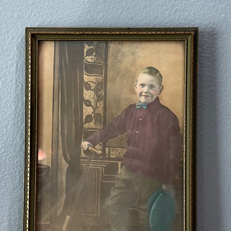 Very Old Portrait in a Wood Frame