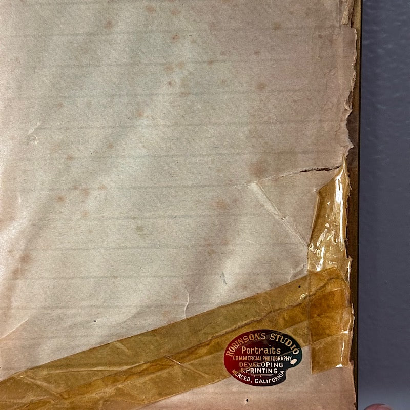 Very Old Portrait in a Wood Frame