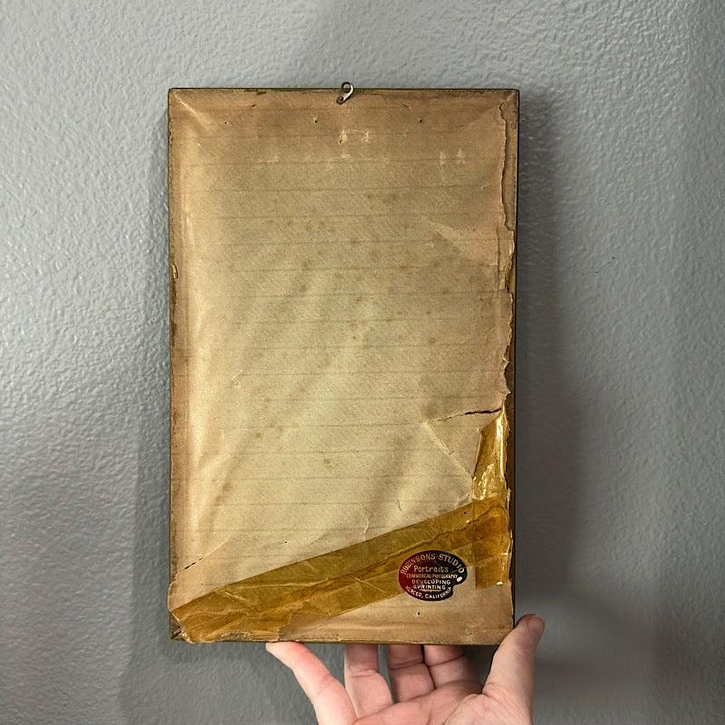 Very Old Portrait in a Wood Frame