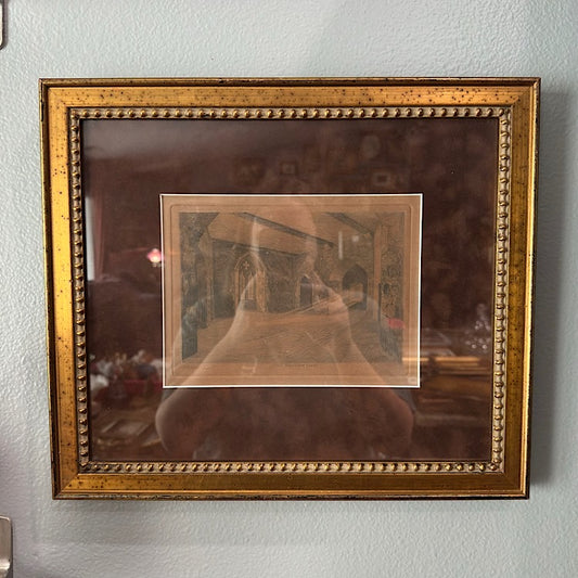 Antique The Beauchamp Tower London Signed Etching