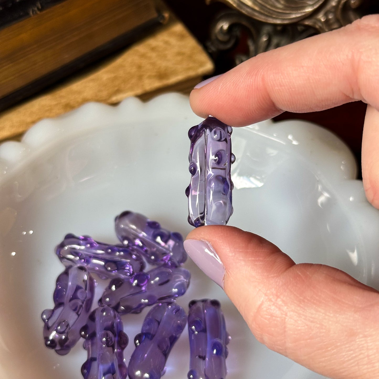 Indigo Mini Glass Pickle